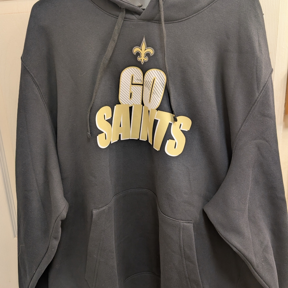 NFL Team Apparel Black and Gold Hoodie